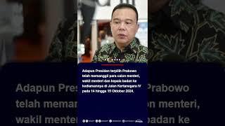 Dasco Ungkap Komposisi Kabinet Prabowo-Gibran 38 Persen Parpol #prabowogibran #kabinetprabowogibran