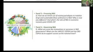 NbS Digital Dialogues Day 1: Introduction by N Seddon followed by Keynote by Musonda Mumba (UNEP)