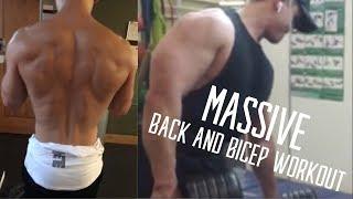 HOW TO GET A MASSIVE BACK - Back and Biceps Workout - Teen Bodybuilding