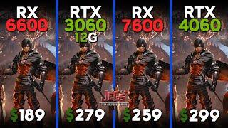 RX 6600 vs RTX 3060 12G vs RX 7600 vs RTX 4060 | Ryzen 5 7600 | Tested in 15 games