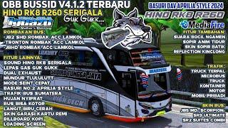 Obb Bussid V4.1.2 Terbaru Hino Rk8 Serigala Gukguk | Grafik Realistis - Rombak Full Acc | Bussid