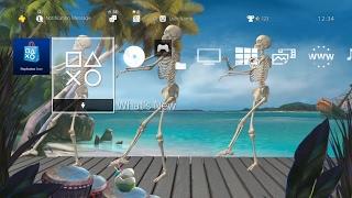 Tropical Skeleton Dance - PS4 Dynamic Theme