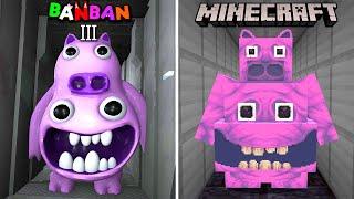 MINECRAFT NEW CHEF PIGSTER VS GARTEN OF BANBAN 3 | ORIGINAL VS MINECRAFT