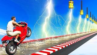 Bikes vs Lightning in GTA 5