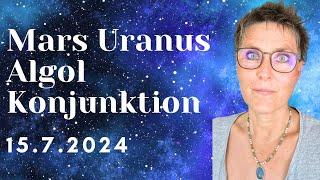 Mars Uranus Algol Konjunktion
