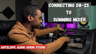 Antelope Audio || Mixing with hardware | How to connect Summing mixer with DB 25 Cables