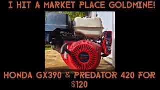 Scoring a Honda GX390 & a Predator 420 for INSANELY CHEAP on marketplace