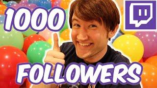 Twitch Streamer Celebrates 1,000 Followers By Blowing Up 1,000 Balloons!!! (´｡• ω •｡`)