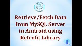 Retrieve JSON data along with image from server using Retrofit library || CRUD operation in android