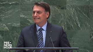 WATCH:  Brazil President Bolsonaro's full speech to the UN General Assembly