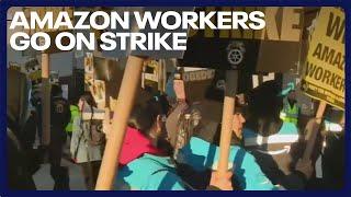 Amazon workers go on strike