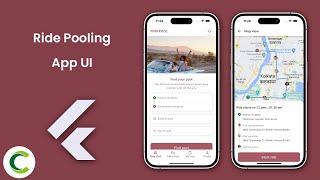 Car Pool App UI in Flutter | Ride Pooling App UI in Flutter | PoolRide