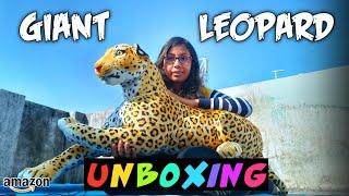 Giant Leopard Soft Toy Unboxing | Cheetah Animal Soft Toy Unboxing | Wild Animal Soft Toy Unboxing