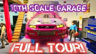 10th Scale Garage Full TOUR! Tips | Tricks | Accessories And MORE!