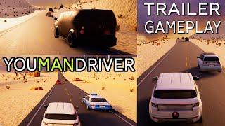 Youmandriver Trailer + Gameplay ( Fast & Easy Racer ) PC Steam 4K