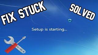 How to Fix Stuck setup is starting Windows (SOLVED) FULL VIDEO