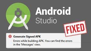 Errors while building APK Generate Signed 'Lint found fatal errors' Android Studio (FIXED)