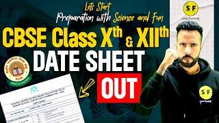 Date Sheet Out Class 10th & Class 12th CBSE Board Exams 2023-24 - CBSE Date sheet PDF