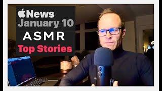 ASMR CLOSE UP Whisper | Whispered News of January 10th, 2024