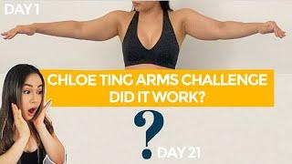 Chloe Ting Lean Arms Workout Challenge *Before & after result* Did it work?