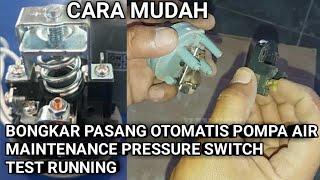 cara memperbaiki otomatis pompa air / pressure switch yg error full tutorial