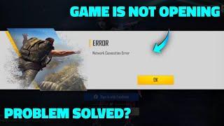 FREE FIRE GAME IS NOT OPENING | NETWORK CONNECTION ERROR PROBLEM - GARENA FREE FIRE