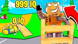 ГИГАНТСКАЯ ЛЕСТНИЦА ТЕСТ IQ  999.999.999 МЕТРОВ ЧЕЛЛЕНДЖ НУБ И ПРО ВИДЕО ROBLOX