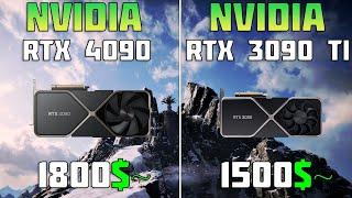 RTX 4090 vs RTX 3090 Ti - 4K 8 Games Test