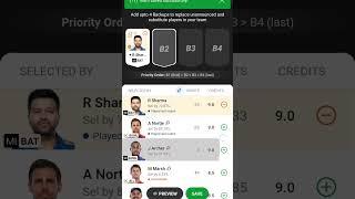 How to select Dream11 Backup players | dream11 backup players selection #dream11 #ipl2023 #ipl