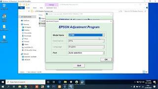 How to Reset Epson L3100 with Resetter