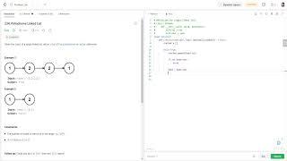 LeetCode | Task "234. Palindrome Linked List" | Python solution O(n)