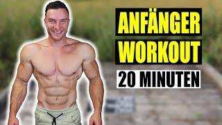 20 Minuten Ganzkörper Anfänger Workout für Zuhause | ohne Equipment - Sascha Huber