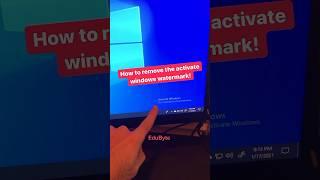 How to remove the activate windows watermark in laptop, PC2023 #shorts | Remove activate watermark