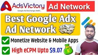 Adsvictory Best Google Adx Ad Network 2025 | Fast Approval Google Adx Ad Network - SmartHindi