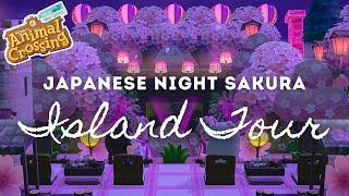 JAPANESE NIGHT SAKURA ISLAND TOUR | Animal Crossing New Horizons