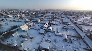 Fly over gardens. Полеты на дроне над садами зимой.