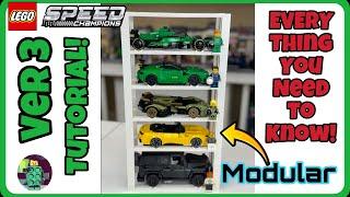 LEGO Speed Champions: Brick-Built Display Rack - Ver. 3 Tutorial