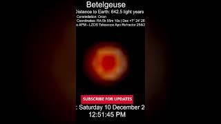 The Moment Betelgeuse Turned blue #shorts