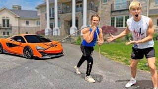 World's Strongest Man VS my McLaren Supercar!!