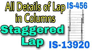 Reinforcement Lapping Zone in Columns : Staggered Lap