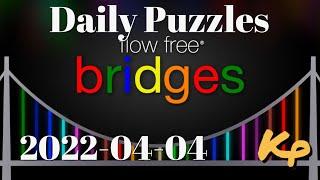 Flow Free Bridges - Daily Puzzles - 2022-04-04 - April 4th 2022