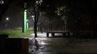 Throw away insomnia with the sound of heavy rain at night and fall asleep immediately.rain for sleep