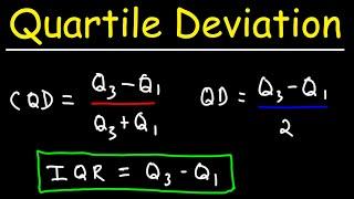 How To Calculate the Coefficient of Quartile Deviation - Statistics