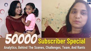 50K Subscribers Special | Analytics, Behind The Scenes, My Challenges, My Team, Negative Comments