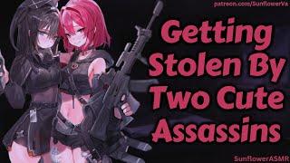 ASMR - Getting Stolen By Two Cute Assassins [ft. LuneVa] [Dominant] [Flirty]