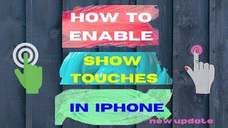 Show iPhone Touches When Screen Recording | How To Show Touch Pointer In iPhone | MTV