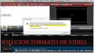 Tutorial error de Camtasia studio 8