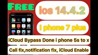 iOS 14.4.2-iphone 7 plus New MEID  iCloud Bypass Notification Fix icloud Enable 5s to x Full Windows