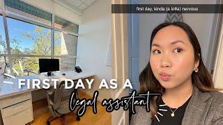 My First Day As A Legal Assistant | 9-6pm WORK VLOG