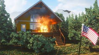 Owner Sets FIRE To Cabin With Alarm System | Teardown